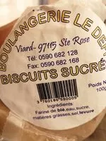 Sugar and nutrients in Boulangerie le defi