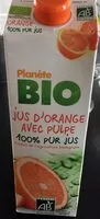 İçindeki şeker miktarı Jus d'orange avec Pulpe