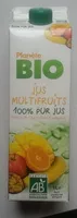 İçindeki şeker miktarı Multifruits sans pulpe 100 % pur jus