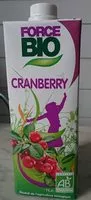 Jumlah gula yang masuk Force Bio -  Cranberry boisson aux fruits