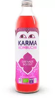 Suhkur ja toitained sees Karma kombucha