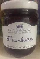 Quantité de sucre dans Confiture de framboises