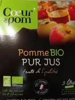 Zuckermenge drin Pur Jus Pomme BIO BIB 3 Litres