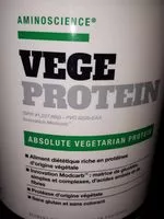 Quantité de sucre dans Vege protein