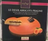 Suhkru kogus sees Désir abricots-praliné