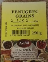 Quantité de sucre dans Fenugrec grains
