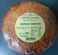 İçindeki şeker miktarı Gâteau Breton