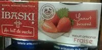 İçindeki şeker miktarı Yaourt brassé Fraise