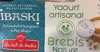 İçindeki şeker miktarı Ibaski, Yaourt au lait de brebis, le pack de 2x125 gr