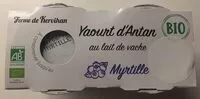 入っている砂糖の量 Yaourt d'antan myrtille