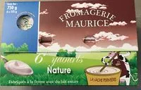 Sucre et nutriments contenus dans Fromagerie maurice