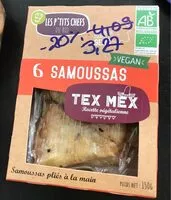 Quantité de sucre dans Samoussas tex mex