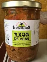 Quantité de sucre dans Axoa de veau
