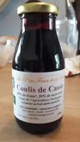 Amount of sugar in Coulis de cassis