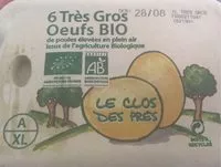 Sucre et nutriments contenus dans Le clos des pres