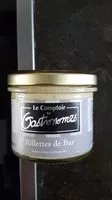 Jumlah gula yang masuk Rillettes de bar