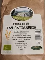 चीनी की मात्रा Farine de blé t65 pâtisserie