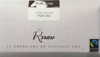 Sucre et nutriments contenus dans Rrraw