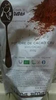 Zuckermenge drin poudre de poudre de cacao cru