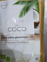 Sucre et nutriments contenus dans Mon delicat