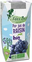 Sokerin määrä sisällä Pur jus de raisin bio 100% occitanie