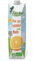 Sokerin määrä sisällä Pur jus d'orange Bio