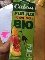 चीनी की मात्रा pur jus pomme pêche poire