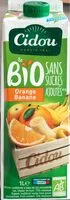 चीनी की मात्रा Le bio Orange Banane - Sans sucres ajoutés