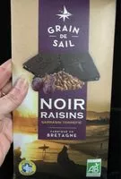 Suhkru kogus sees Noir raisins