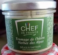 Sokerin määrä sisällä Chèvre herbes des alpes