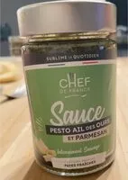Sokerin määrä sisällä Sauce pesto ail des ours et parmesan