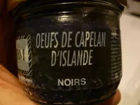 Suhkru kogus sees Œufs de Capelan d'Islande Noirs