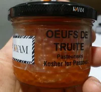 Suhkru kogus sees Oeufs de Truite pasteurisés casher