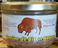 Sucre et nutriments contenus dans Elevage bisons du poitou