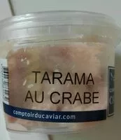 Quantité de sucre dans Tarama au crabe