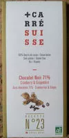 İçindeki şeker miktarı Chocolat noir 71% Cranberry & Gingembre Recette n°23