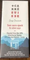 İçindeki şeker miktarı Chocolat extra noir 80 %