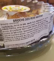 Количество сахара в BRIOCHE DES ROIS NATURE