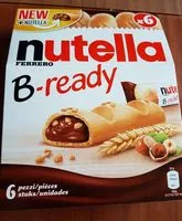 Cantidad de azúcar en Nutella B-Ready