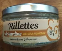 Jumlah gula yang masuk Rillettes de sardine Moutarde à l'ancienne