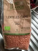 चीनी की मात्रा Lentilles Corail