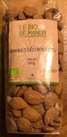 चीनी की मात्रा Amandes décortiquées