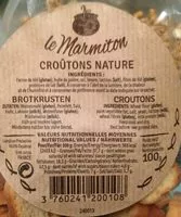 含糖量 Croutons nature