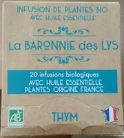 Sucre et nutriments contenus dans La baronnie des lys vendu par thema plantes