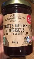 Suhkru kogus sees Fruits rouges à l'hibiscus et huile essentielle