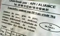 Sucre et nutriments contenus dans Api alliance