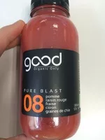 Quantité de sucre dans Pure blast 08 pomme raisin rouge fraise citron graines de chia