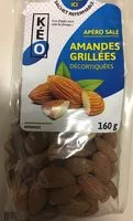 Jumlah gula yang masuk Amandes Grillées Décortiquées
