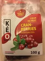 Jumlah gula yang masuk Cranberries