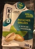 Pistaches grillees sans sel